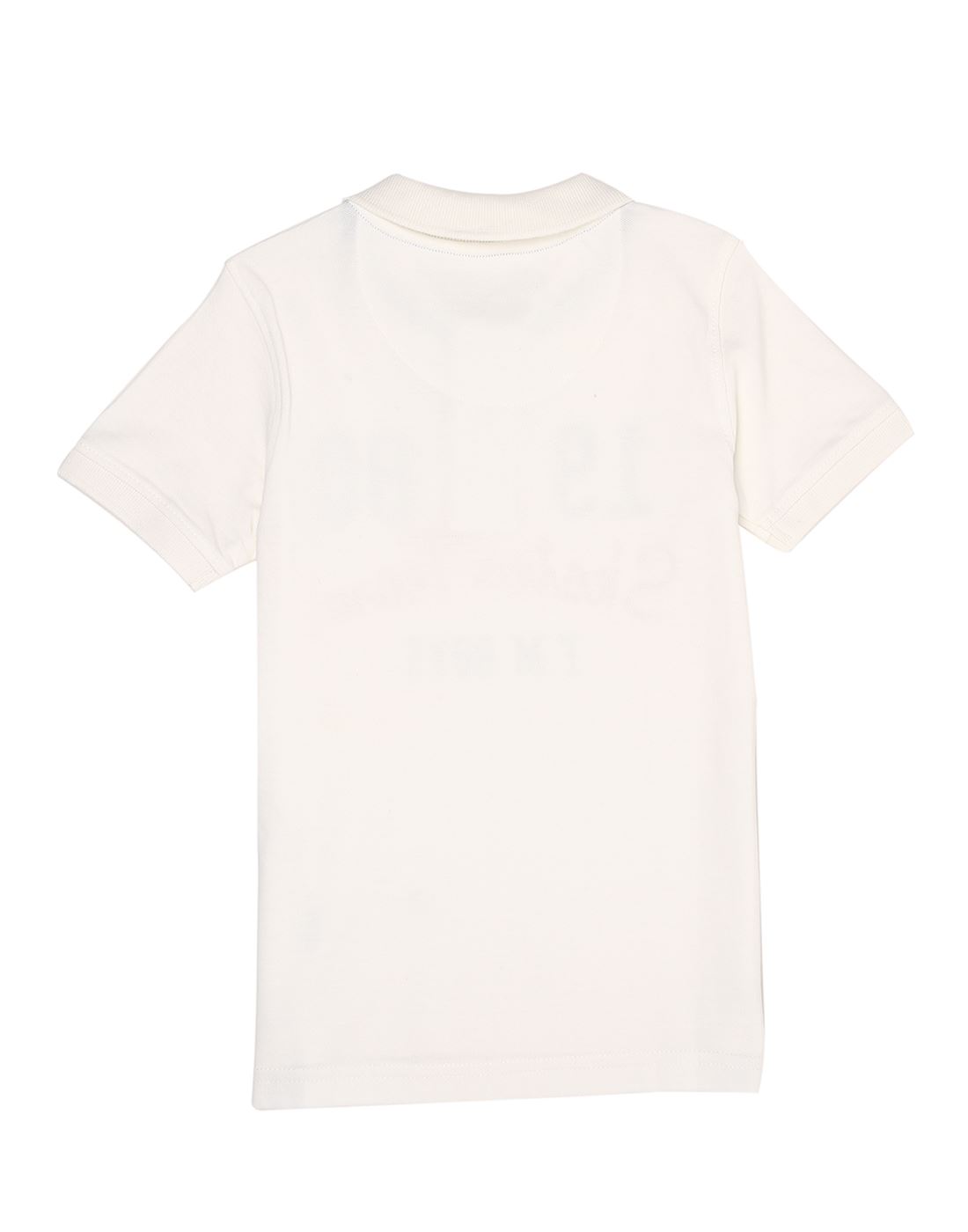 Flying Machine Boys Casual Wear Graphic Print White T-Shirt